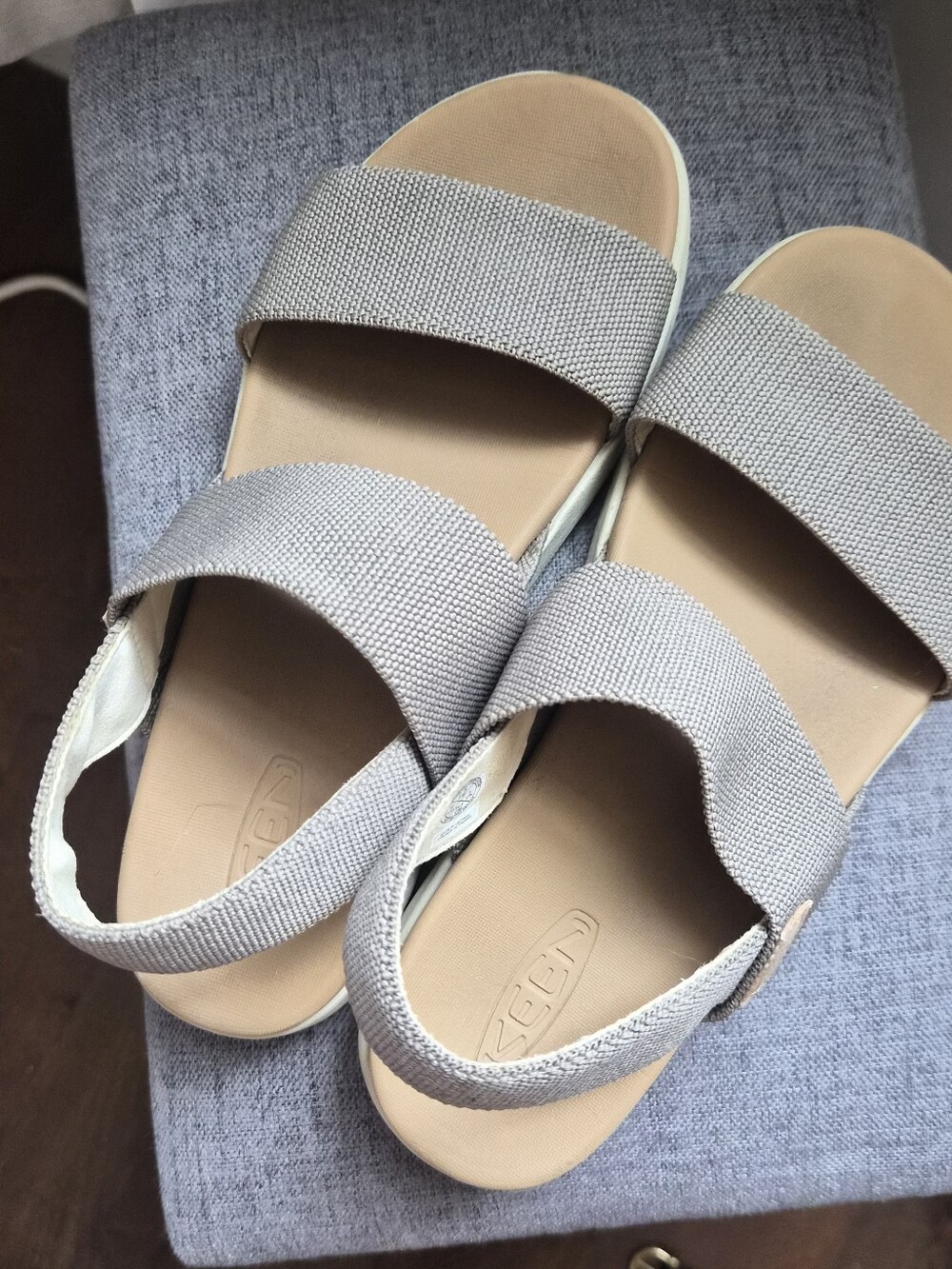 Keen Elle Sandal Brindle Birch Taupe Gray 7.5